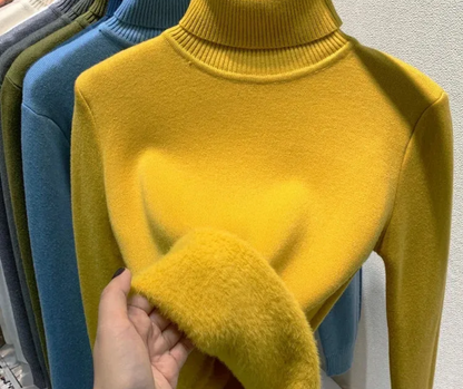 Plushy Comfort High Neck Pullover